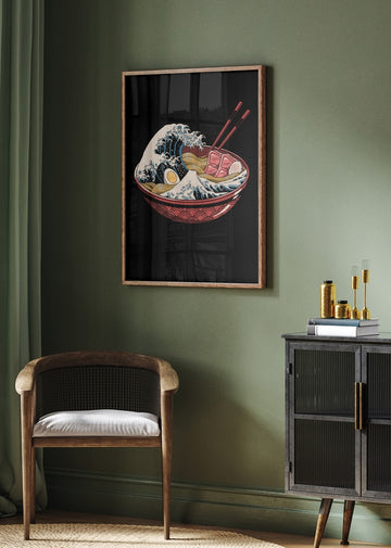 Great Ramen Wave | Poster - Room Interior 2