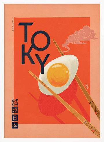 Tokyo Ramen Egg | Poster - White Frame Interior