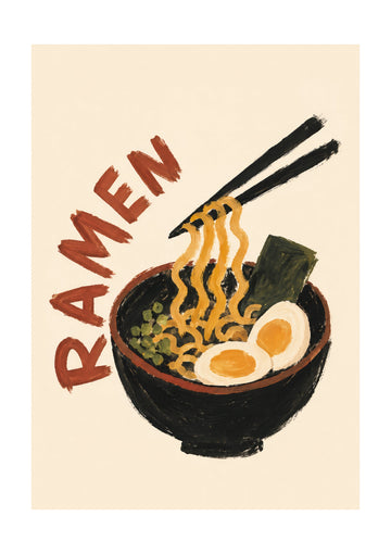 Japanese Ramen Noodles | Poster - Passepartout