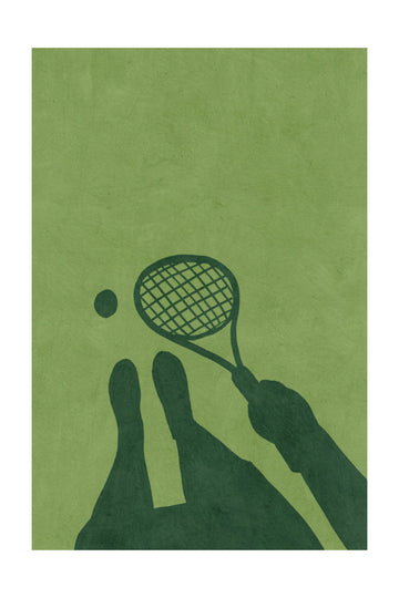 Minimalist Tennis Player | Poster - Passepartout