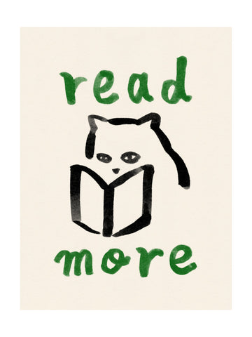 Cozy Reading Cat | Poster - Passepartout