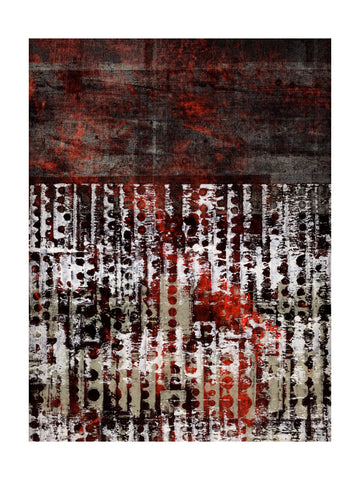 Red Grunge Abstract | Poster - Passepartout