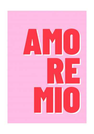 Pink Amore Mio | Poster - Passepartout