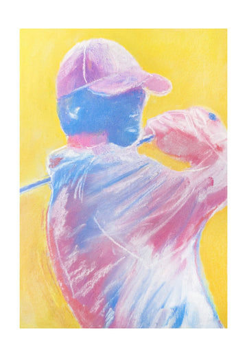 Vibrant Golf Swing | Poster - Passepartout