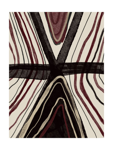 Intersecting Organic Forms | Poster - Passepartout