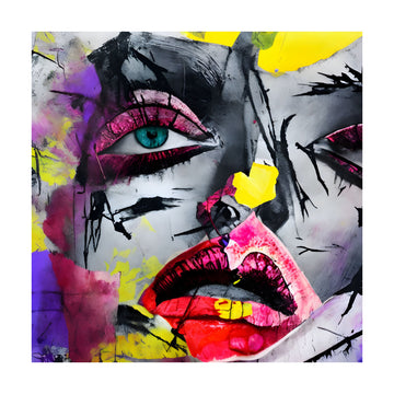 Vibrant Pop Art Woman | Poster - Passepartout