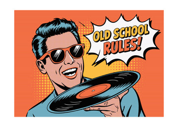 Old School Rules Man | Poster - Passepartout