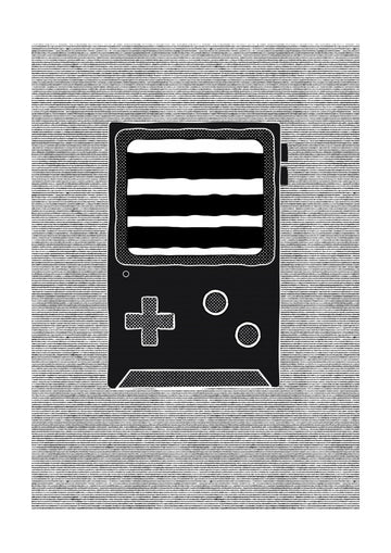 Retro Handheld Gaming Console | Poster - Passepartout