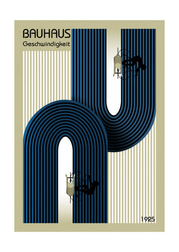 Bauhaus Speed Cyclists | Poster - Passepartout