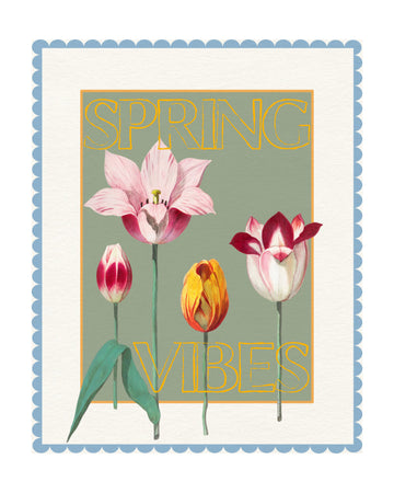 Spring Tulips Vibes | Poster - Passepartout