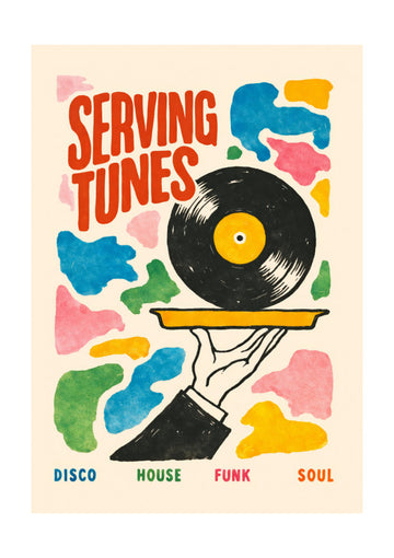 Serving Up Tunes | Poster - Passepartout