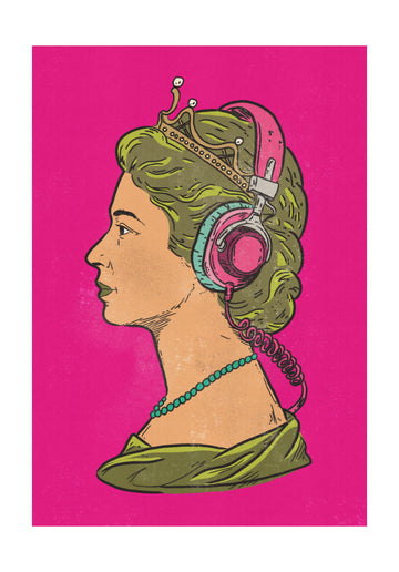 Royal Headphones | Poster - Passepartout