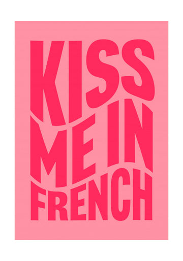 Kiss Me In French | Poster - Passepartout