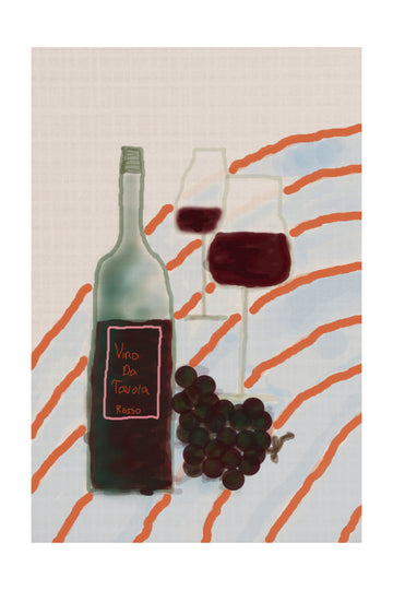 Italian Wine Still Life | Poster - Passepartout