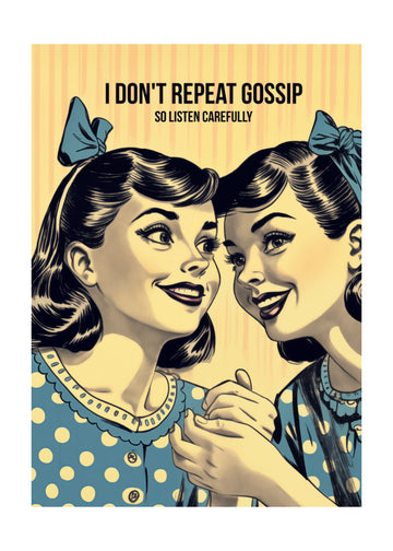 Retro Gossip Girls | Poster - Passepartout