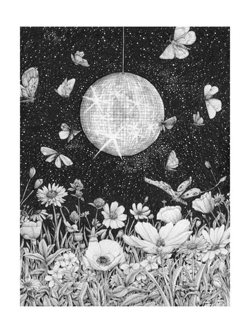 Starry Disco Garden | Poster - Passepartout