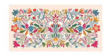 Vibrant Folk Floral | Poster - Passepartout