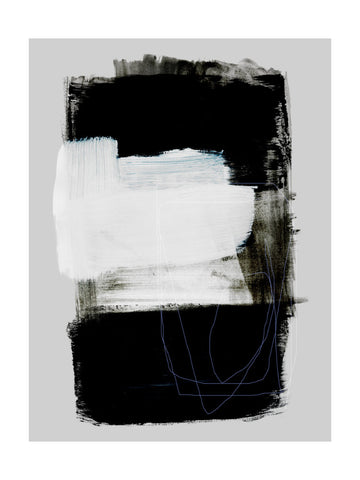 Abstract Brush Strokes 130 | Poster - Passepartout