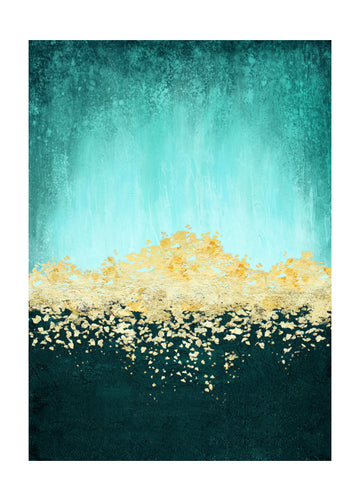 Golden Sea Glimmer | Poster - Passepartout