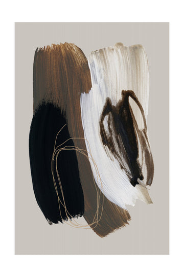 Abstract Brush Strokes 108X | Poster - Passepartout