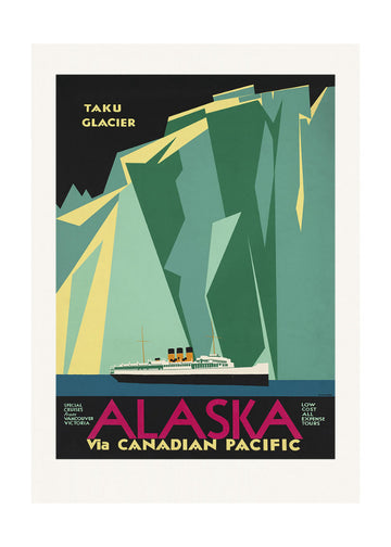 Alaska Via Canadian Pacific. Taku Glacier | Poster - Passepartout