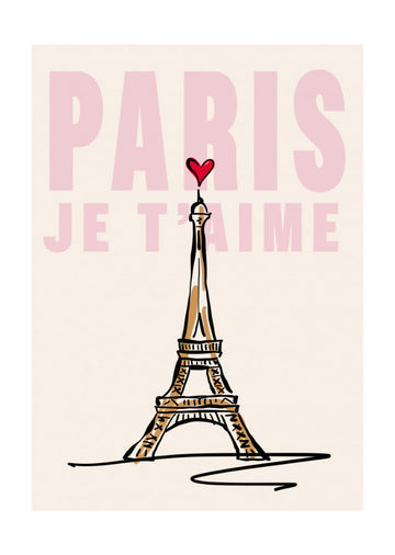Paris Je T'aime Sketch | Poster - Passepartout