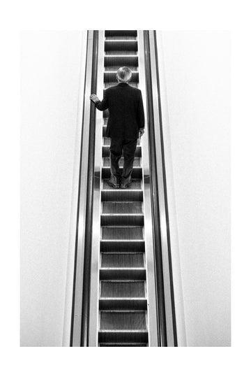 Solitary Escalator Climb | Poster - Passepartout