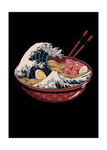Great Ramen Wave | Poster - Passepartout