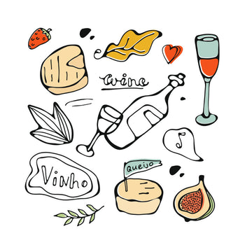Wine and Food Sketches | Poster - Passepartout
