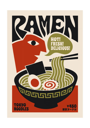 Hot Fresh Ramen | Poster - Passepartout