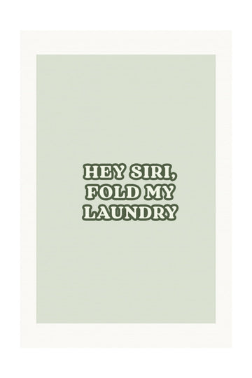 Witty Laundry Message | Poster - Passepartout