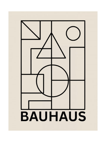 Bauhaus Geometric Composition | Poster - Passepartout