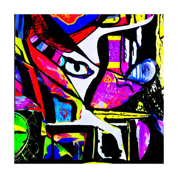Vibrant Abstract Gaze | Poster - Passepartout