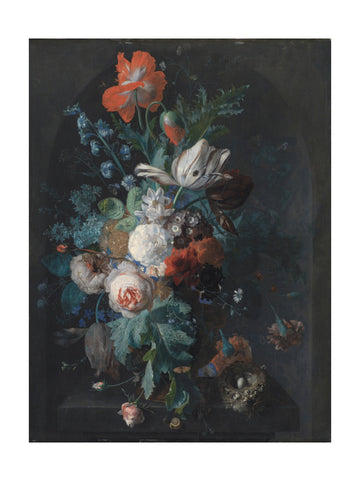 Vase With Flowers By Jan Van Huysum | Poster - Passepartout