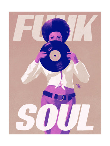 Retro Funk Soul | Poster - Passepartout