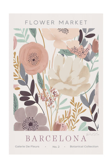 Barcelona Flower Market | Poster - Passepartout