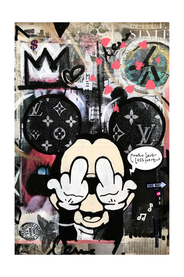 Rebellious Cartoon Attitude | Poster - Passepartout