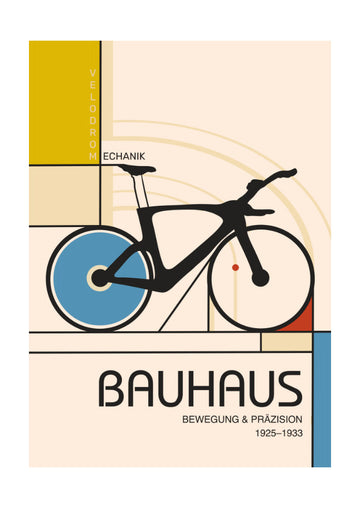 Bauhaus Geometric Cycling | Poster - Passepartout