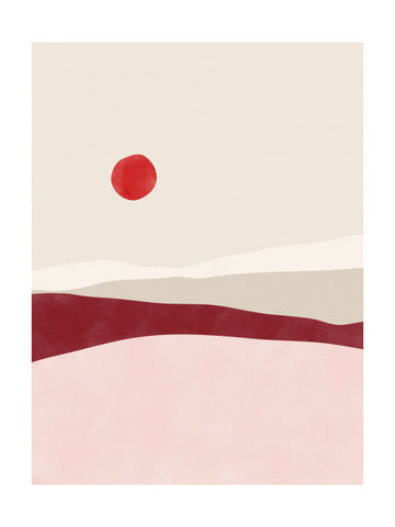 Minimalist Desert Sun | Poster - Passepartout