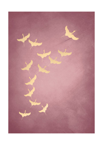Graceful Golden Flight | Poster - Passepartout