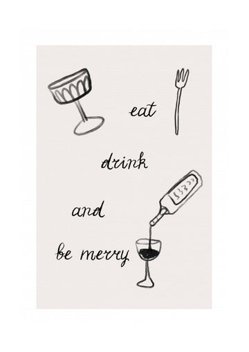 Eatdrinkandbemerryno01 | Poster - Passepartout
