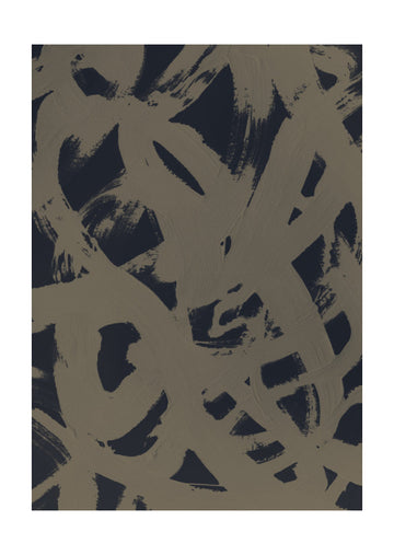 Abstract Brush Strokes 399Y | Poster - Passepartout