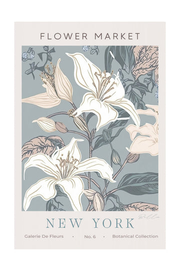 New York Flower Market Lilies | Poster - Passepartout