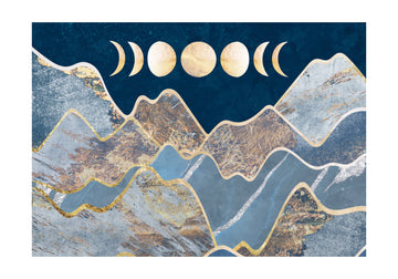 Golden Moon Mountains | Poster - Passepartout