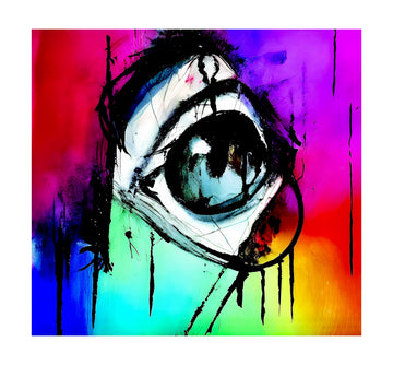 Intense Rainbow Eye | Poster - Passepartout