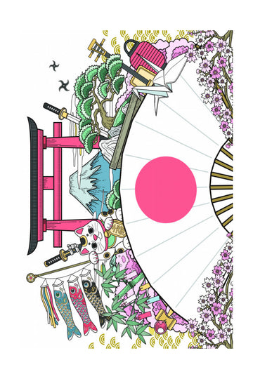 Japanese Culture Collage | Poster - Passepartout