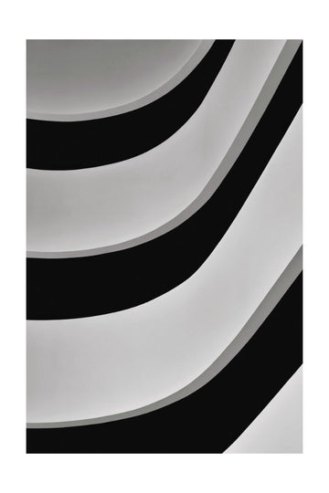 Minimalist Curved Lines | Poster - Passepartout