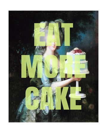 Eat More Cake Portrait | Poster - Passepartout