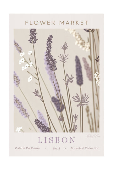 Purple Lavender Blooms | Poster - Passepartout