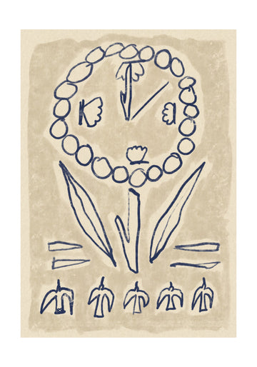 Folk Art Flower Symbols | Poster - Passepartout